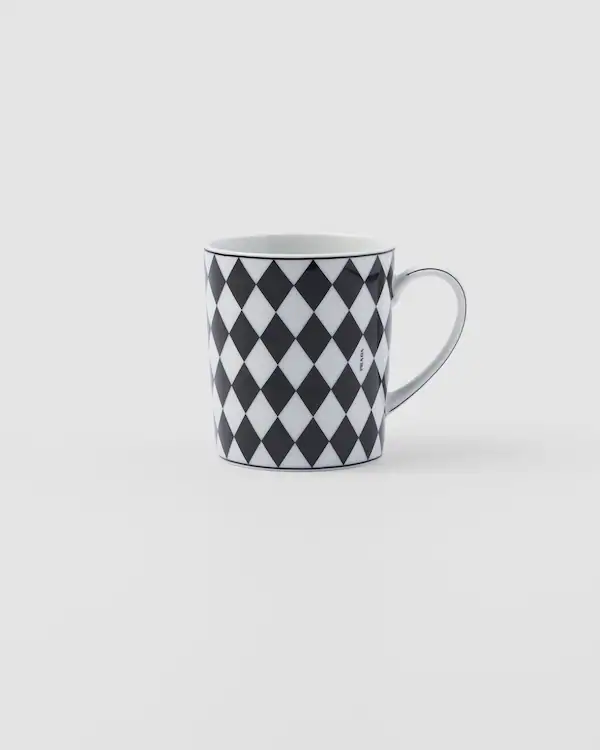 Porcelainmugg – Schackmönster Porcelainmugg - Schackmönster