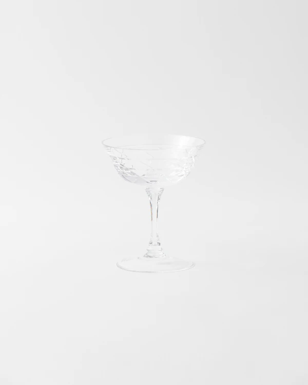 Kristallchampagneglas - Trianglar