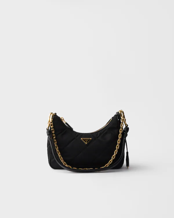 Prada Re-Edition kvistad Re-Nylon-minisäck