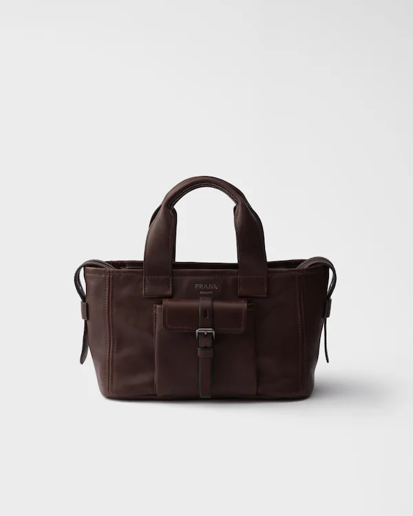 Prada Route-mellanstor läderbärare