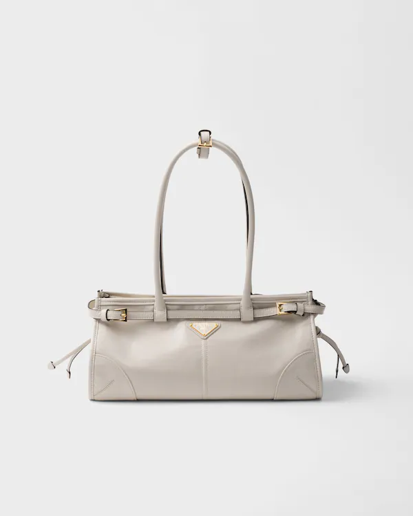 Prada Bonnie medelstor läderhandväska