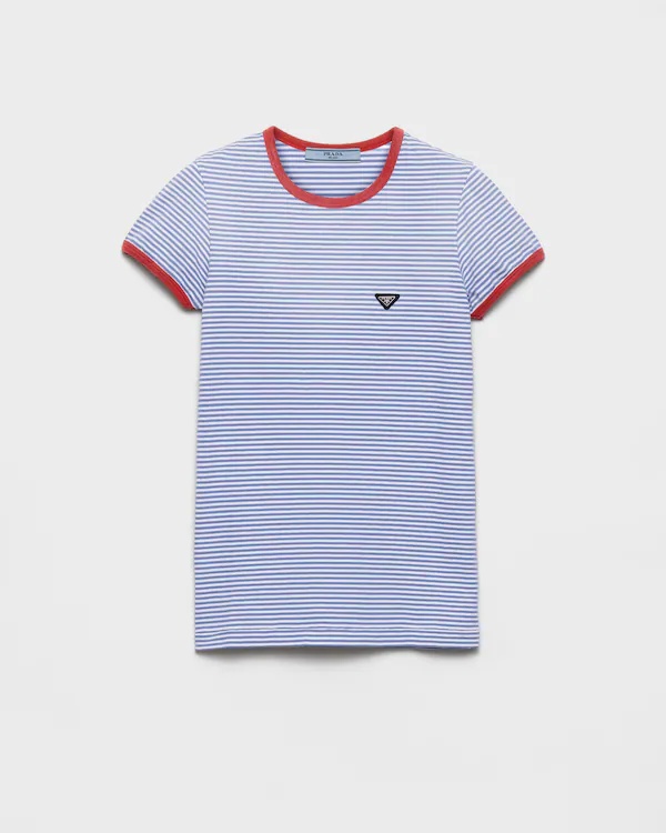 Streckig jerset-shirt