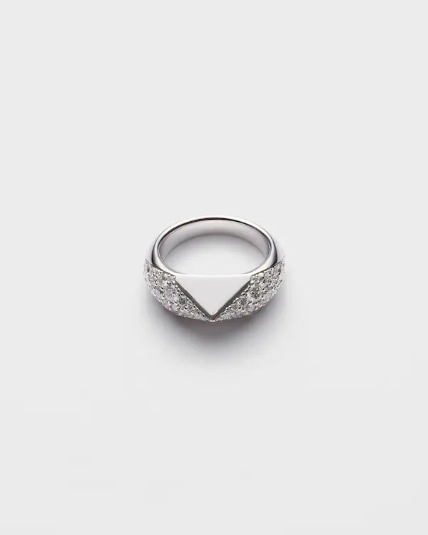 Eternal Gold-ring i vit guld med diamanter