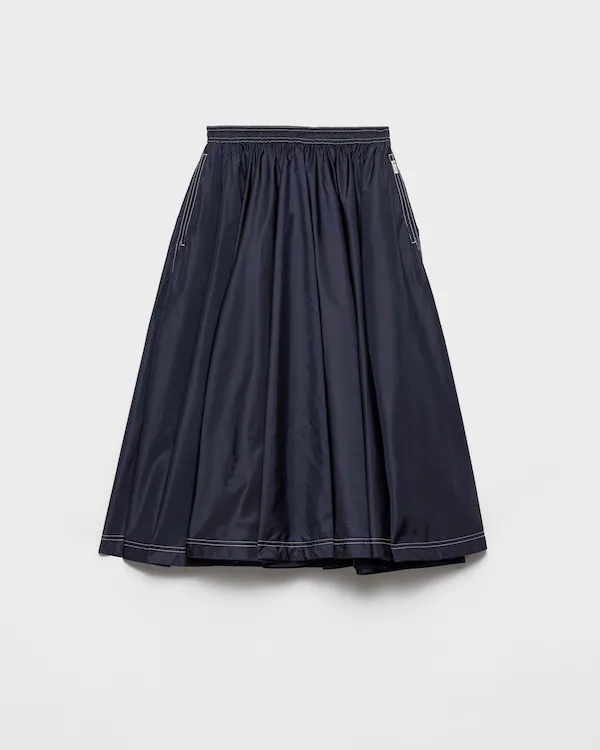 Ljus Re-Nylon-hela kjol