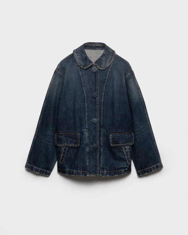 Vårdad denimblusonjacka