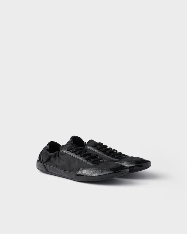 Kollaps Re-Nylon- och läderstövlar