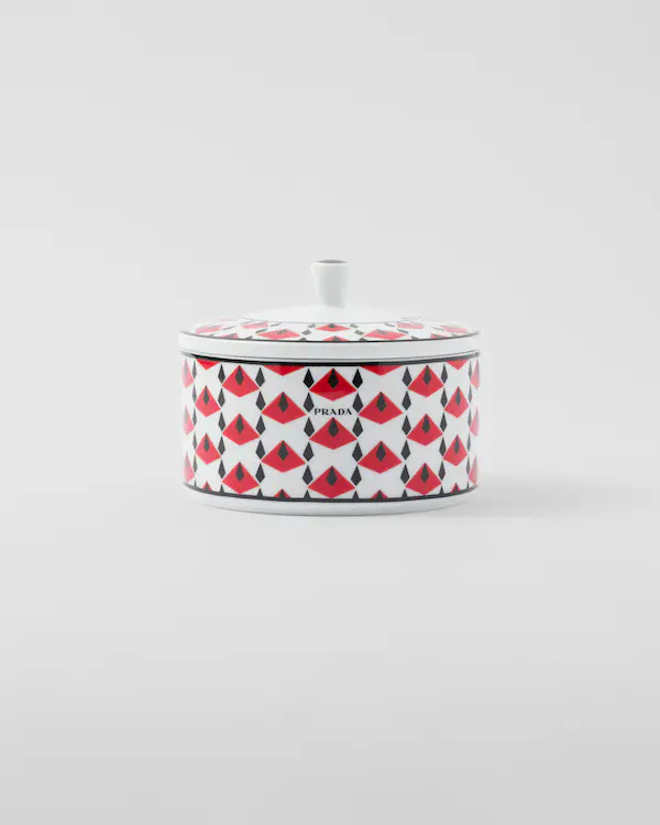 Porcelainlåda - Wien Röd