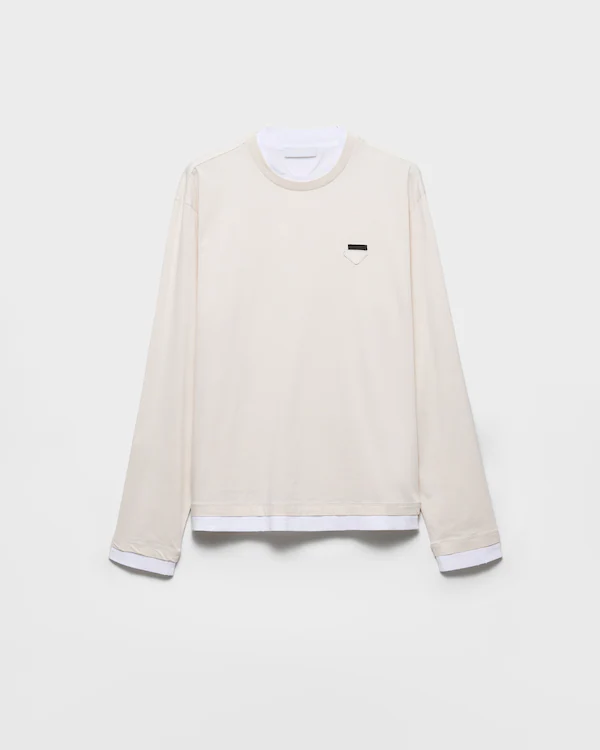 Långärmsad bomullst-shirt