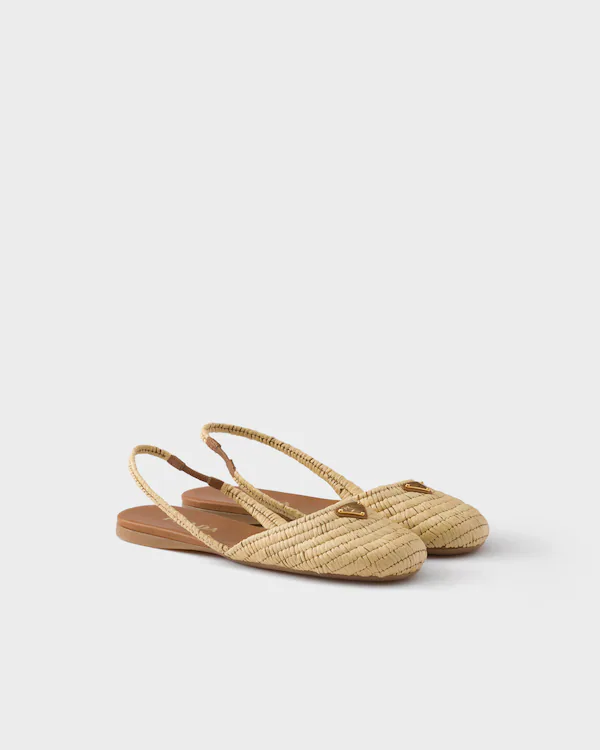 Häklat slingback-balleriner