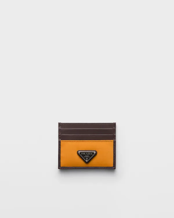 Prada Speedrock Re-Nylon och läderkortehållare