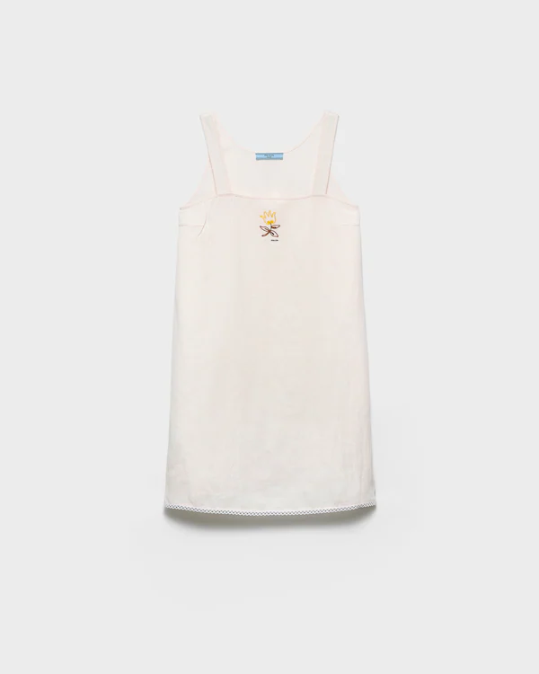 Stickad slubbade tyg minidress