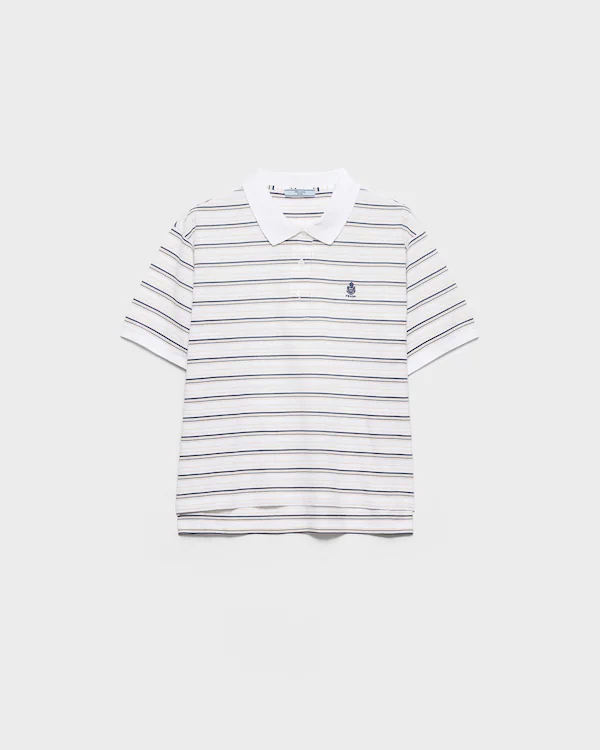 Streckad piqué-poloshirt
