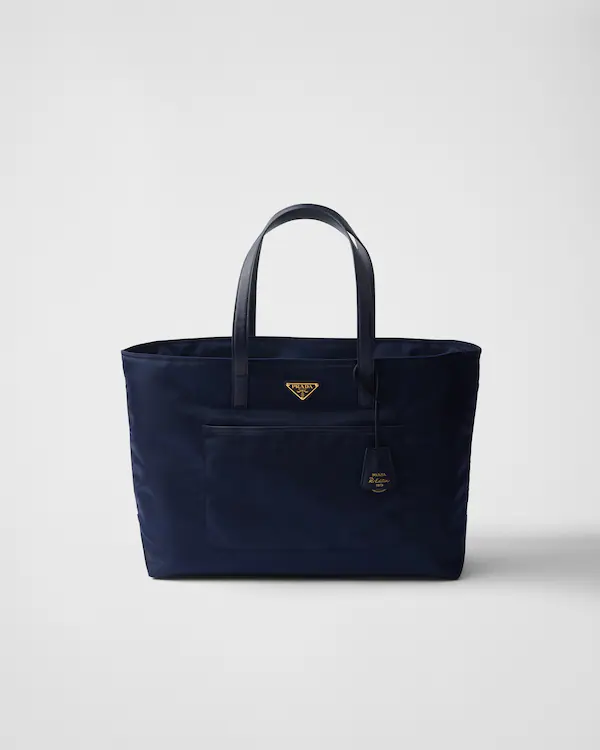 Prada Re-Edition 1978 stor Re-Nylon- och Saffiano-leddes handväska