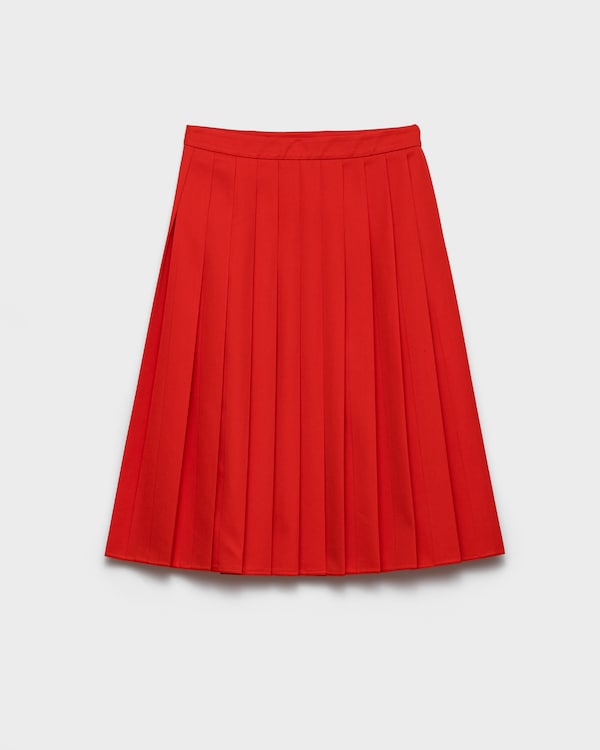 Flikkad gabardine midi-skjorta