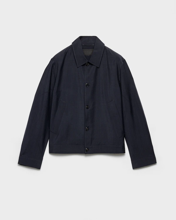 Mohair- och ullblousonjacka