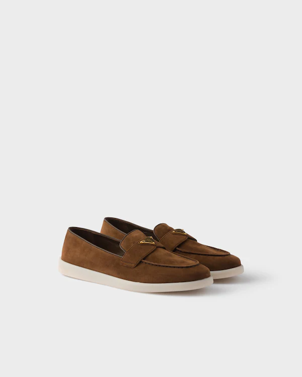 Sömmade läderloafer
