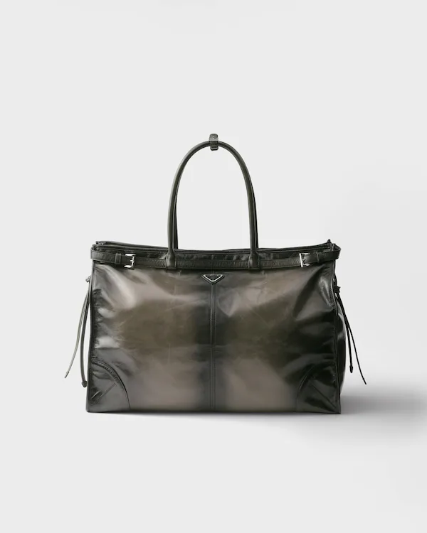 Prada Bonnie antiquerad läder handväska