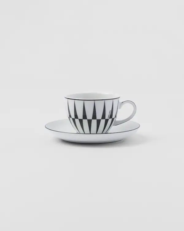 Set med fyra porfyrkaffebrickor - Streck