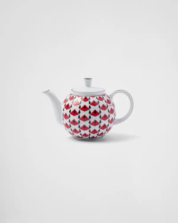 Porcelan teapott - Wien Röd
