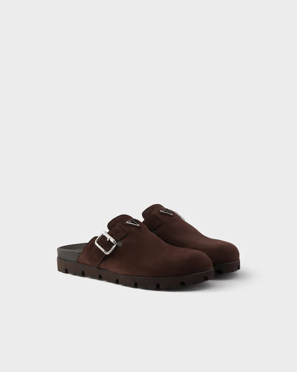 Suede-mulas