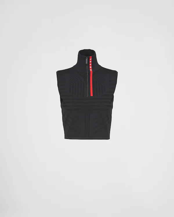 Tech Rec Re-Nylon piqué utan ärmar