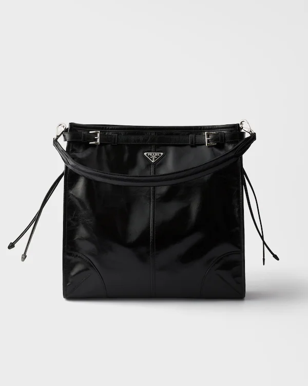 Prada Bonnie läderaxelväska