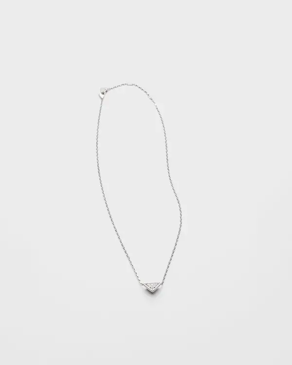 Eternal Gold-halsband - vit guld och laboratorieodlingad diamant