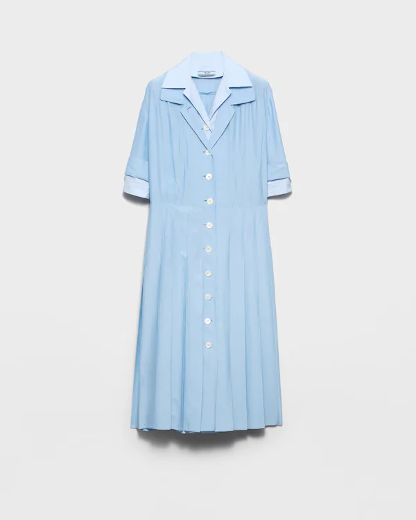 Pongé- och poplinskjortdress